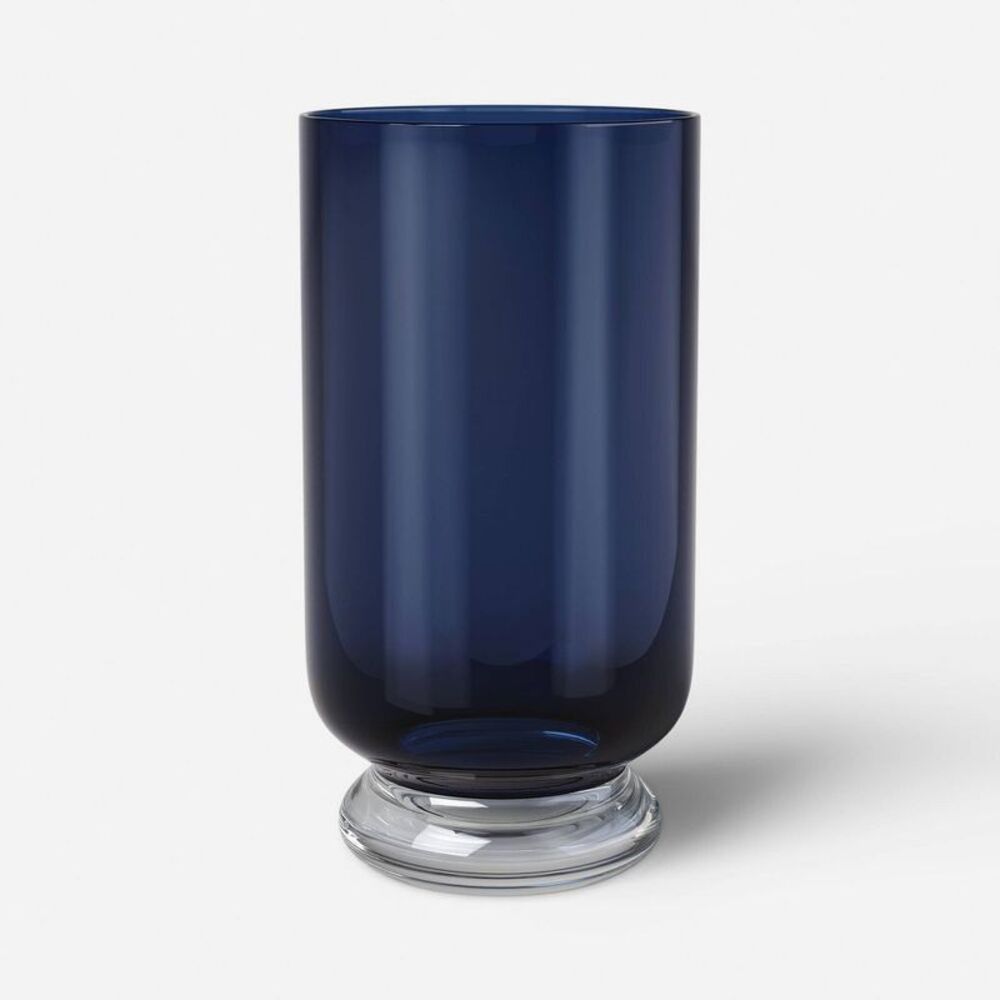 Large Glass Vase Blue - Threshold